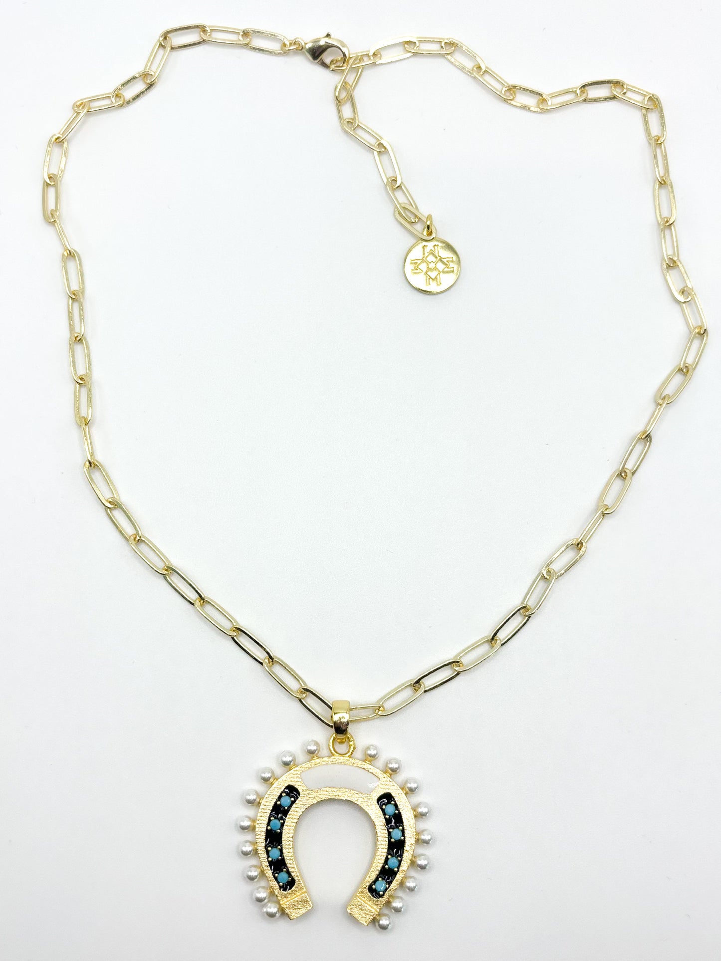 The Lucky Horseshoe Necklace - Pearl