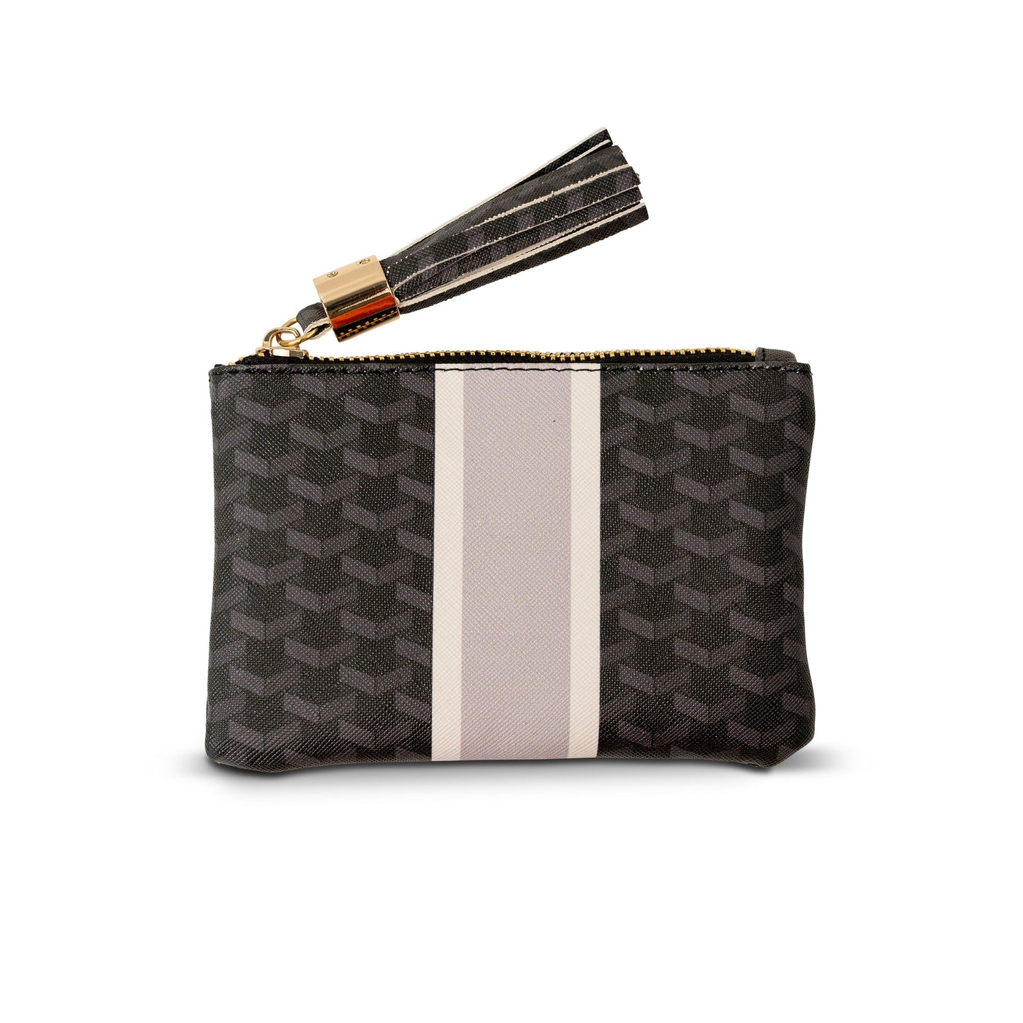 The Zipper Pouch - Black/Grey