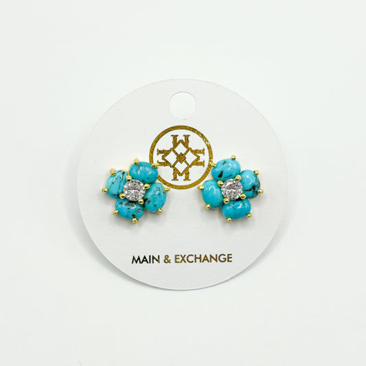 The Favorite Earring - Arizona Turquoise