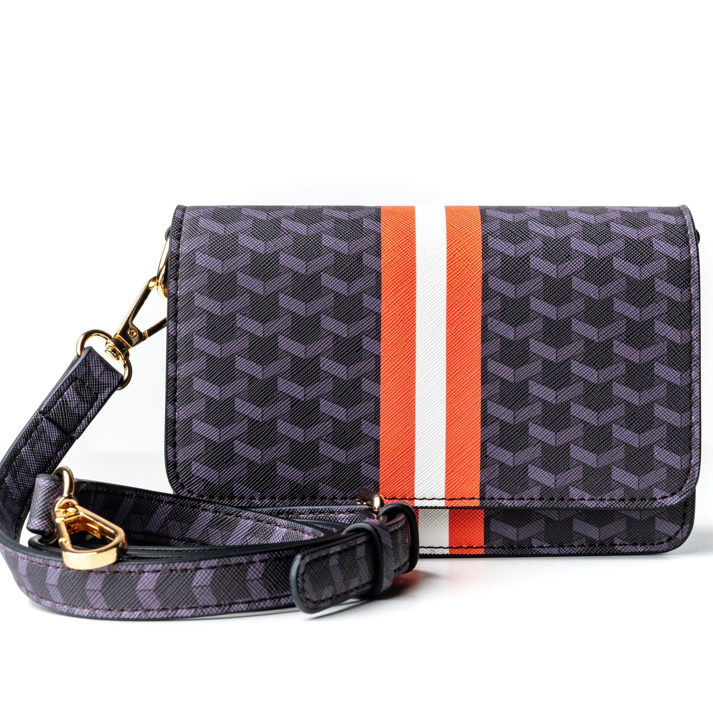 Black/Orange Game Day Stadium Bag