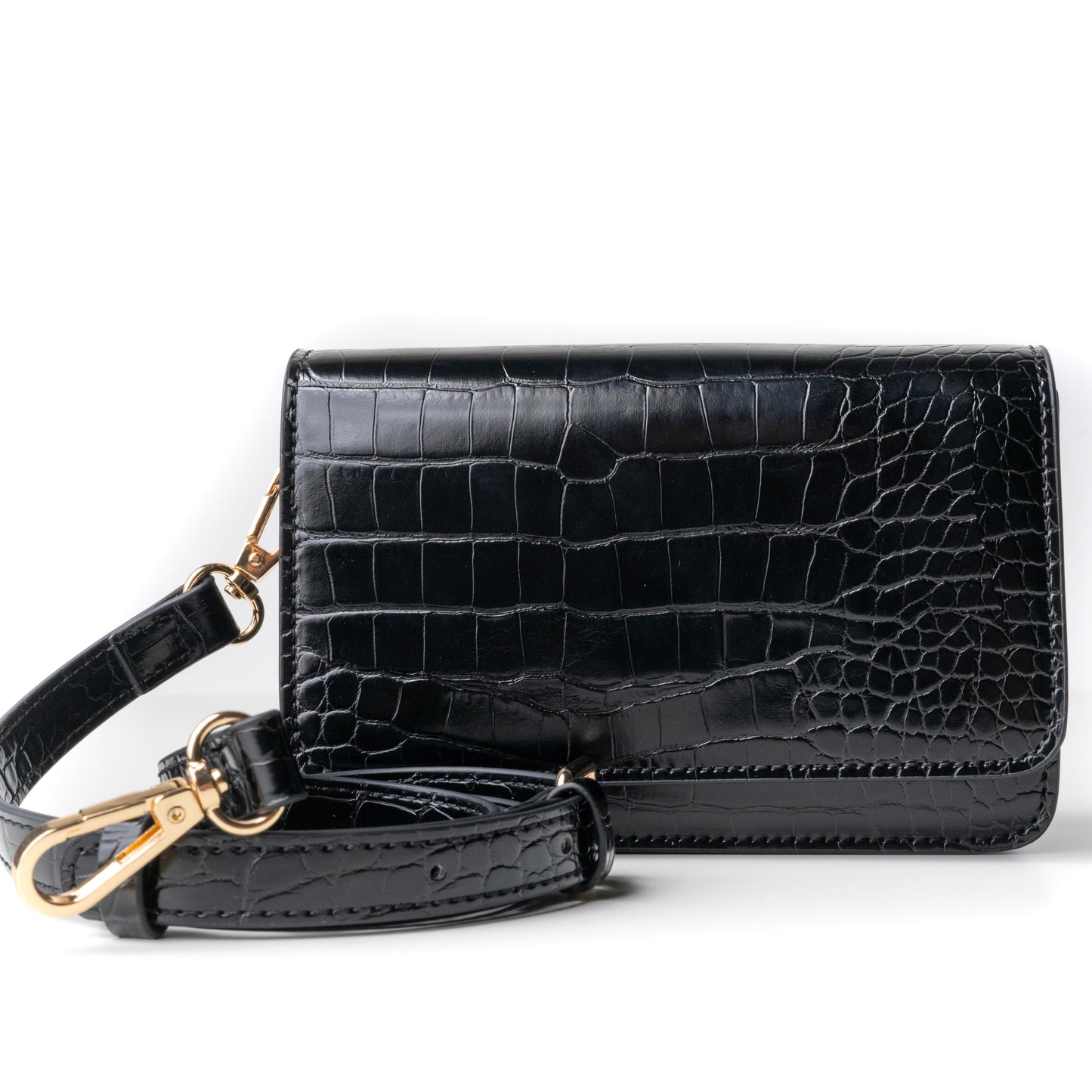 Black Croc Stadium Bag