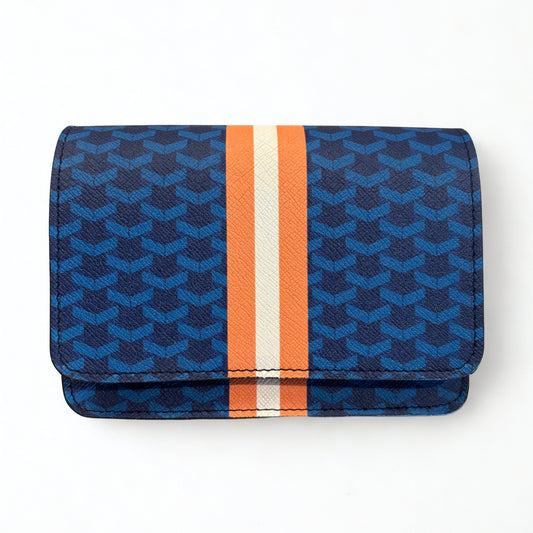 Navy/Orange Game Day Stadium Bag