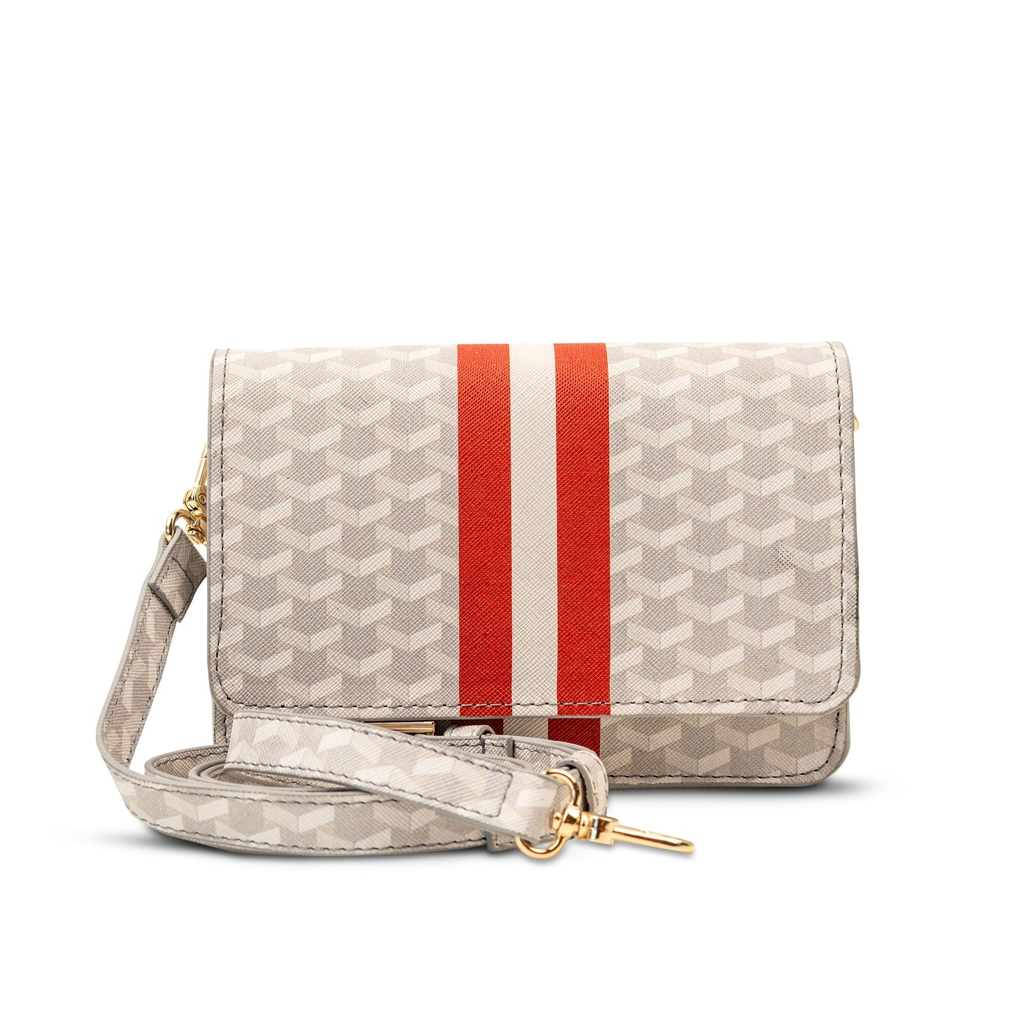 White/Orange Game Day Stadium Bag